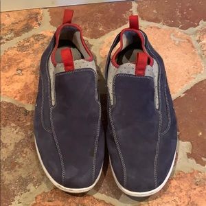 Cole Haan Men’s Blue Suede Casual Deck Shoes